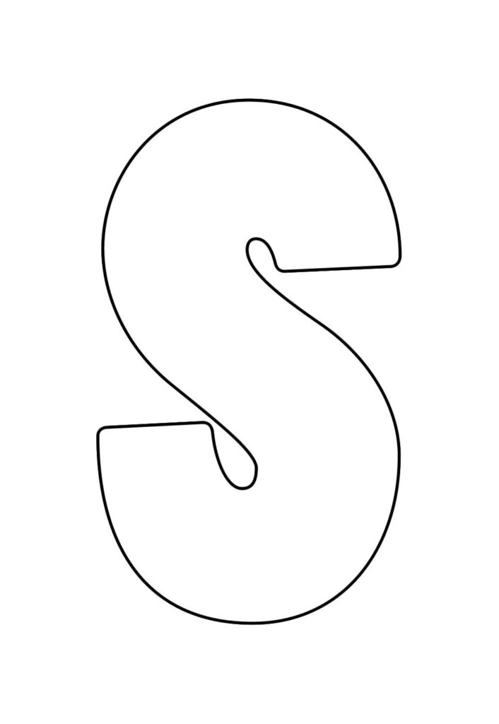 Molde da Letra S