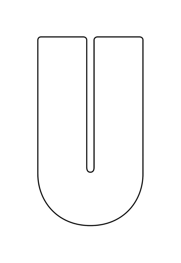 Molde da Letra U