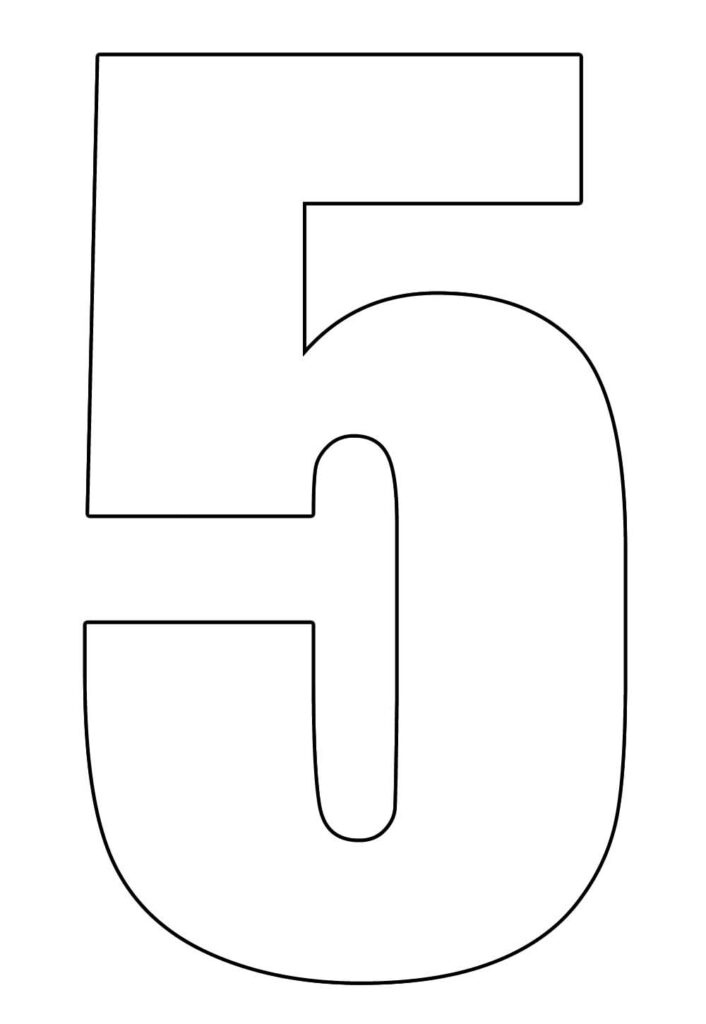 Molde do Número 5