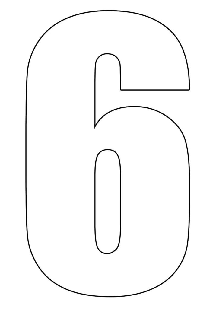 Molde do Número 6