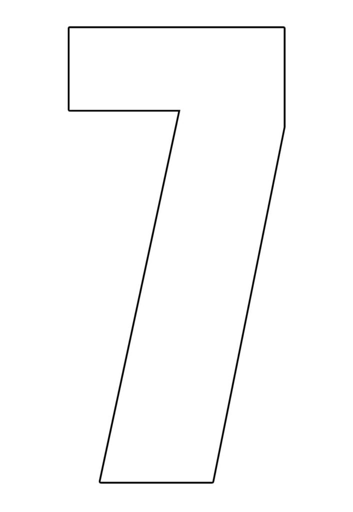 Molde do Número 7