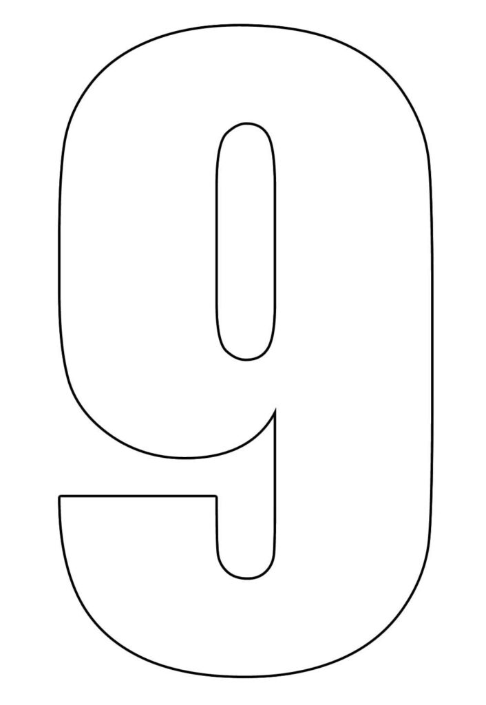 Molde do Número 9