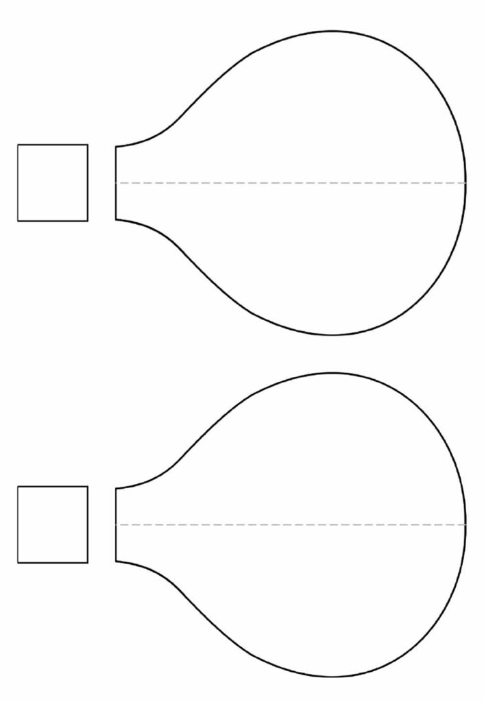 Molde de Balão para Imprimir
