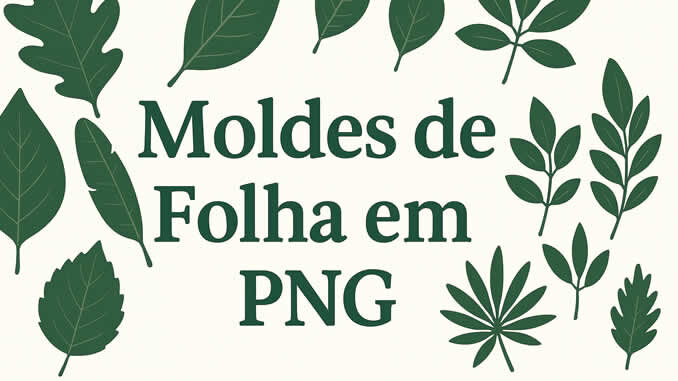 Moldes de Folha em PNG