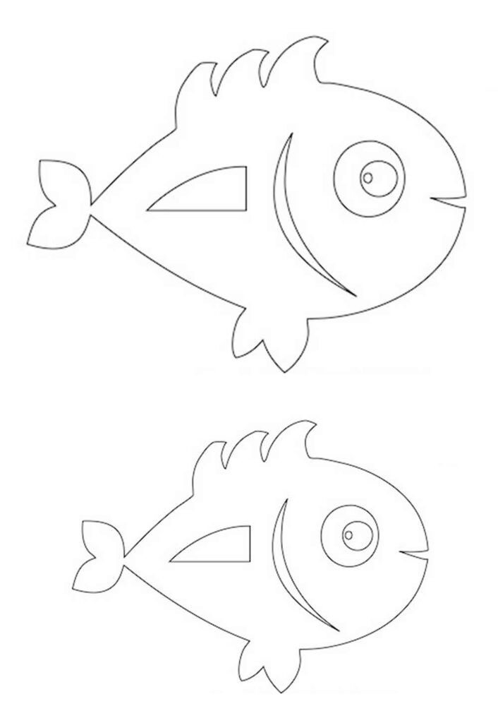 Moldes de Peixes Fofos