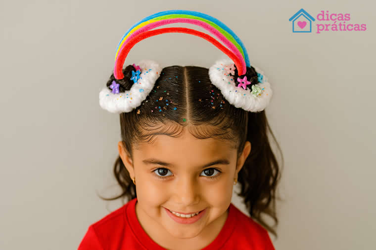 Cabelo Maluco com Arco-Íris