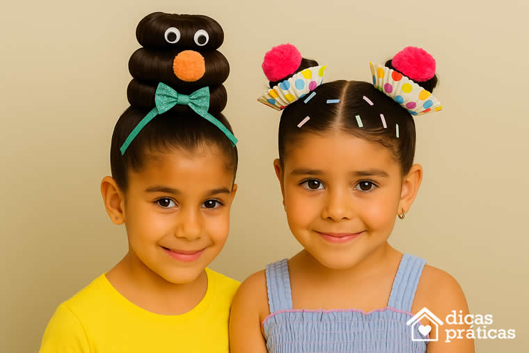 Cabelo Maluco Criativo para Menina