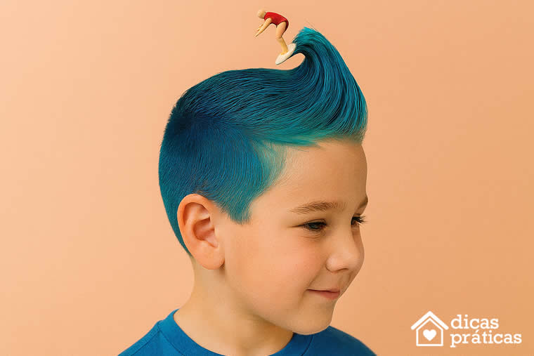 Cabelo Maluco com Onda e Surfista