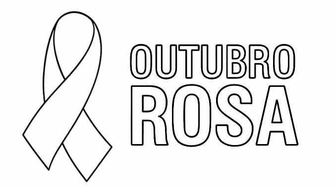 Desenhos de Outubro Rosa para colorir