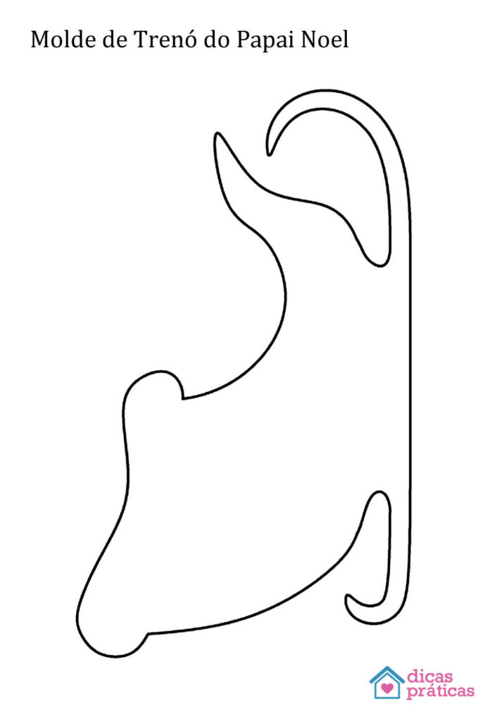 Molde de Trenó do Papai Noel