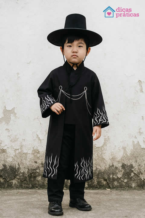 Fantasia de Jinu - Saja Boys - Guerreiras do K-Pop - Fantasia de Menino - Masculina