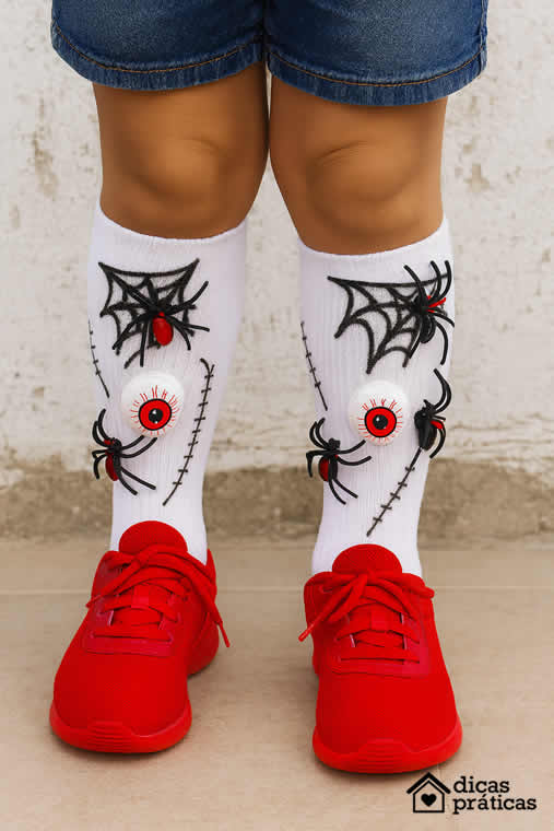 Meias Maluca com Aranha