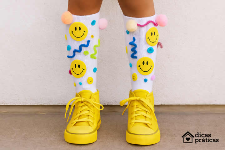 Meias Malucas com Emojis