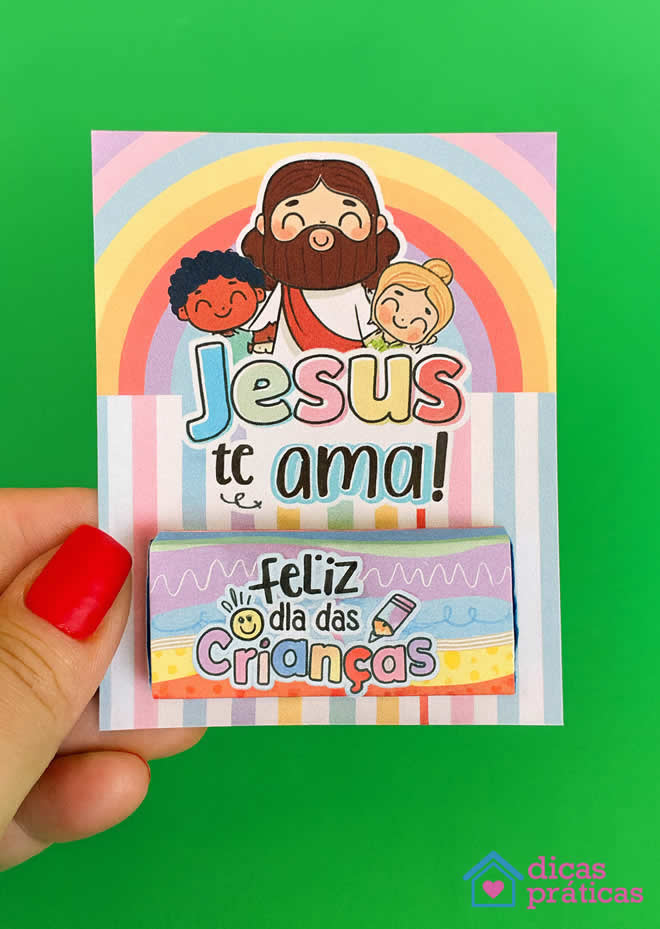 Lembrancinhas de Dia das Crianças com Jesus