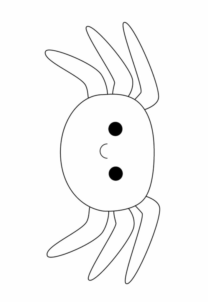 Molde de Aranha Fofa