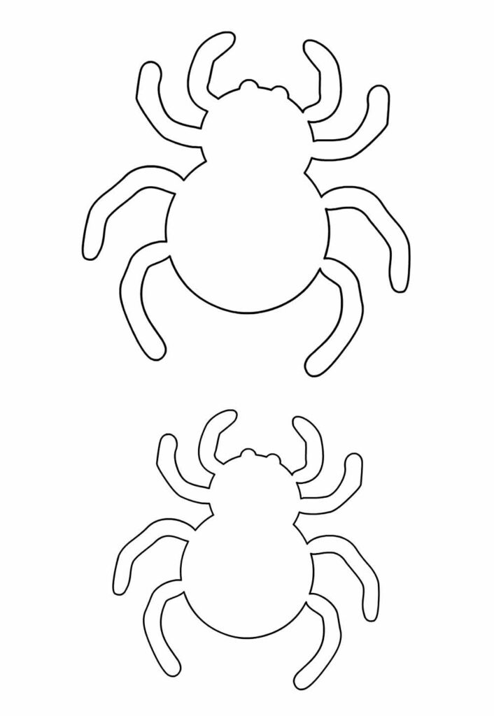 Molde de Aranhas para Imprimir
