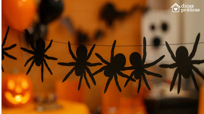 Moldes de Aranha para Decoração - Halloween