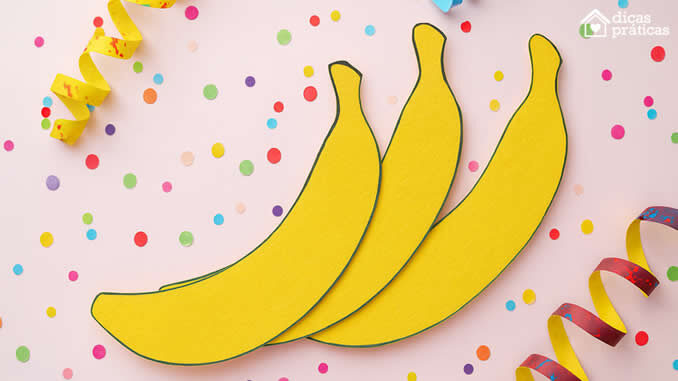 Moldes de Bananas para Imprimir