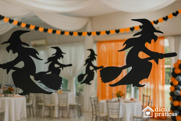 Molde de Bruxa para Halloween