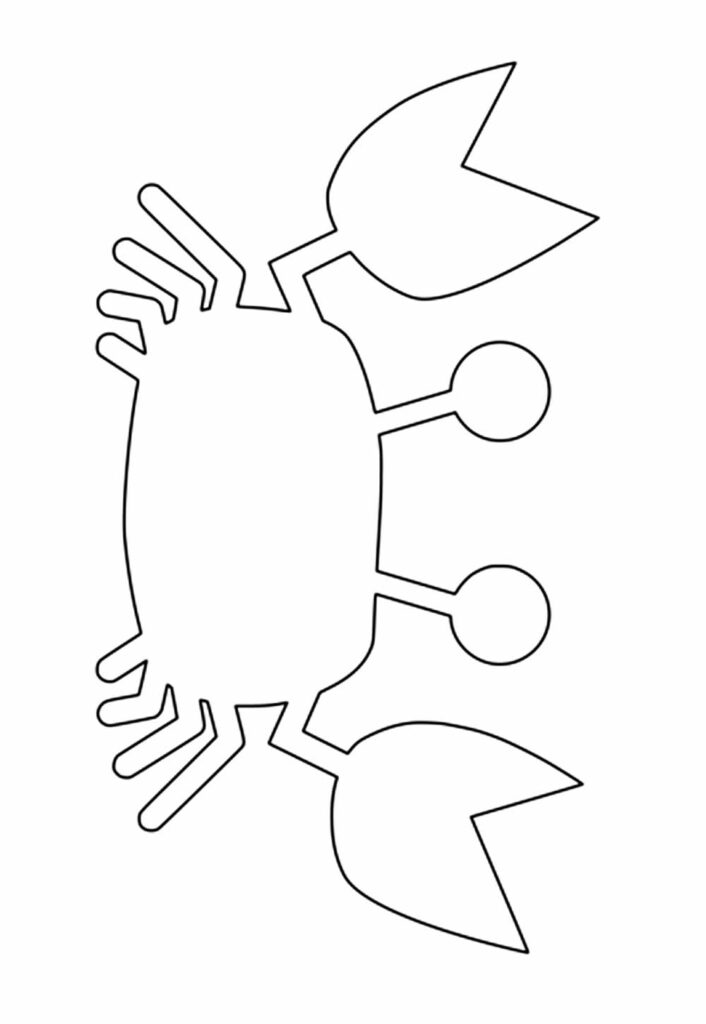 Molde de Carangueijo para Imprimir