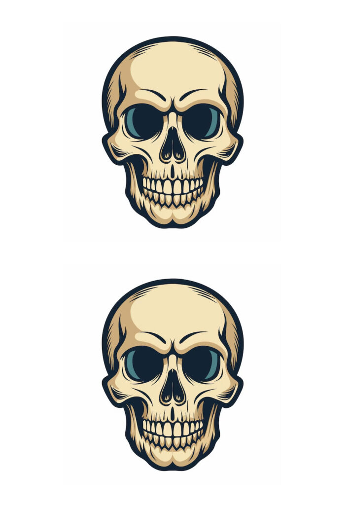 Moldes de Caveira para Imprimir