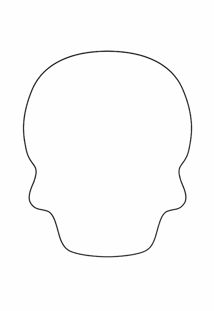 Molde de Caveira para Imprimir