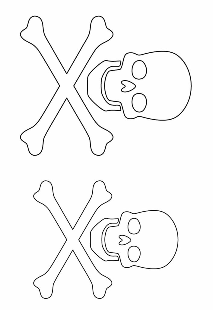 Moldes de Caveira para Imprimir