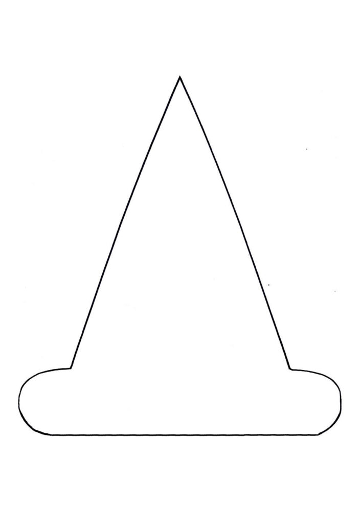 Molde de Chapéu de Bruxa