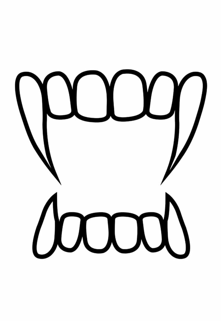 Molde de Dente de Vampiro