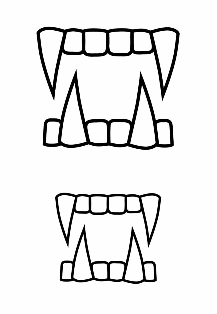 Molde para Dente de Vampiro