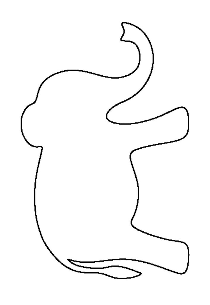 Molde de Elefante para imprimir