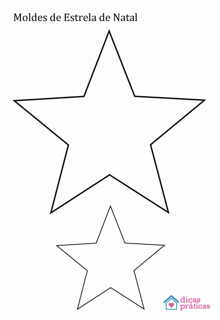 Moldes de Estrela de Natal