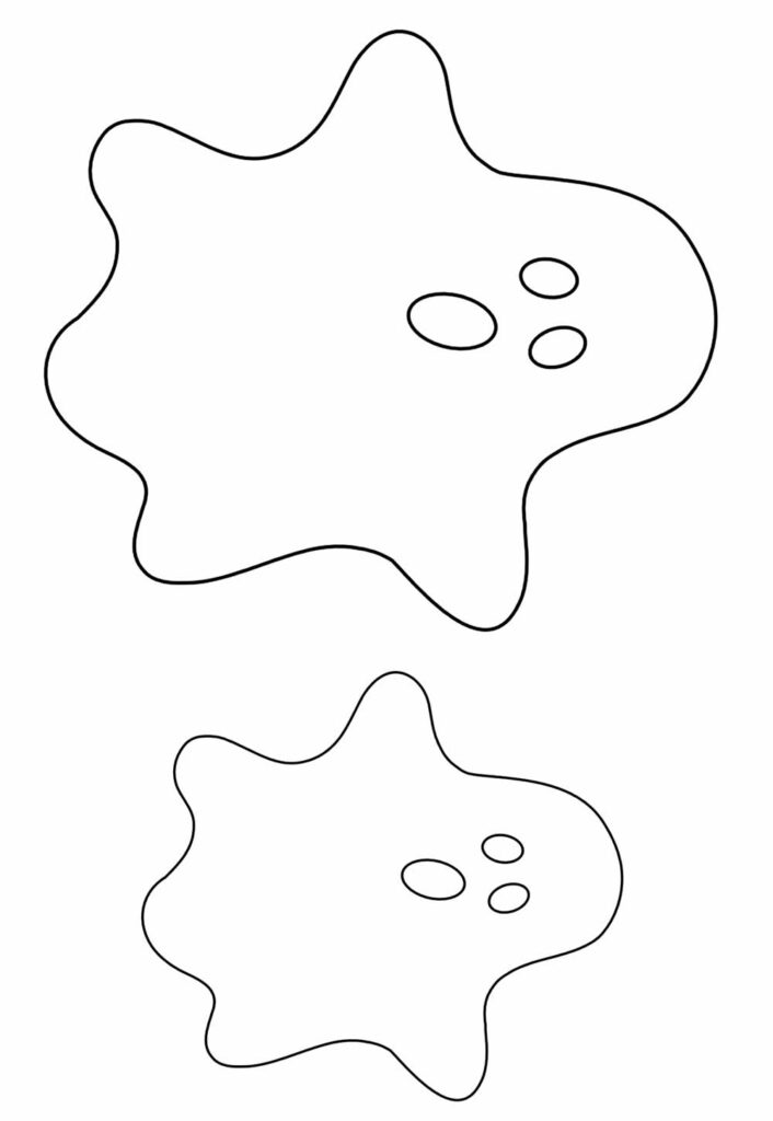 Moldes de Fantasma para imprimir