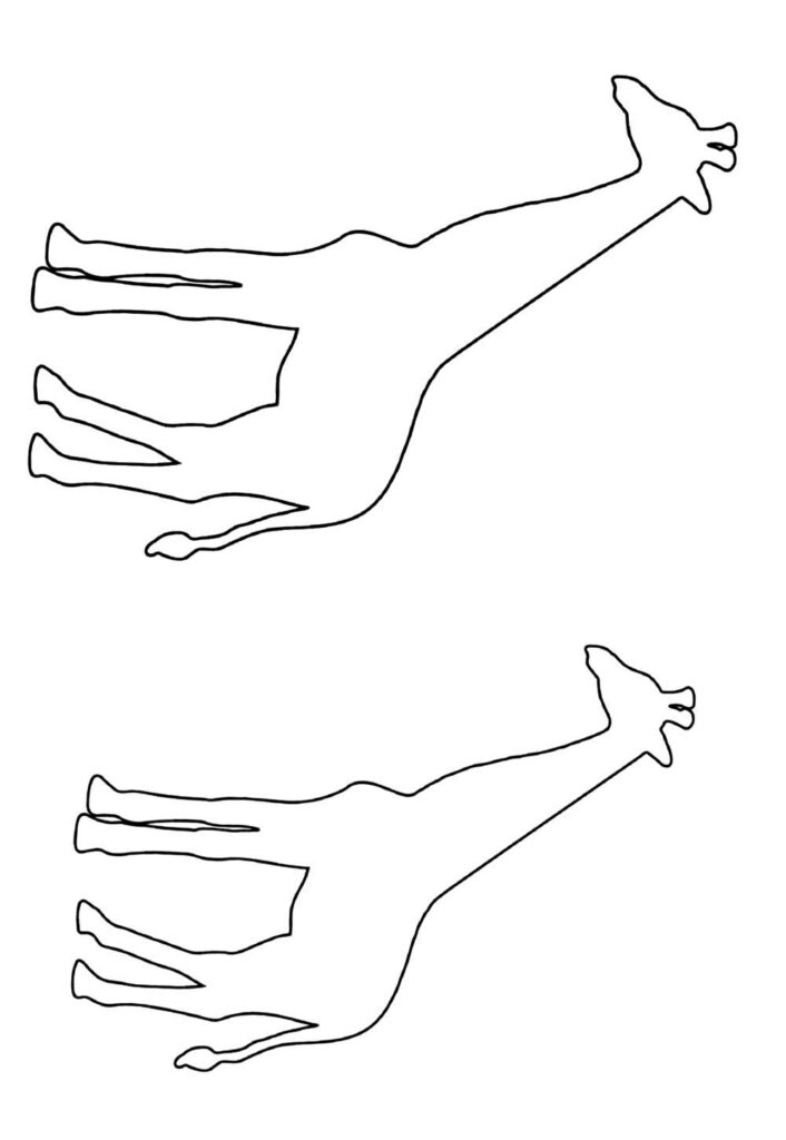 Girafa - Moldes
