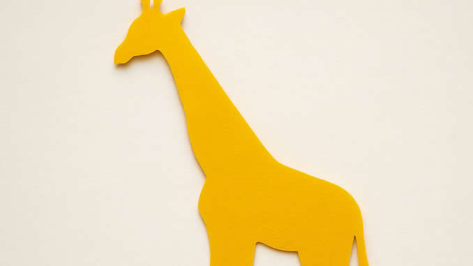 Molde de Girafa para Imprimir