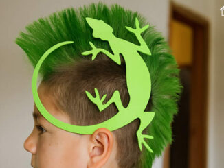 Molde de Lagarto para Cabelo Maluco com Moicano