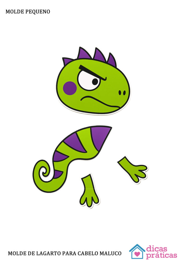 Moldes de Lagarto - Cabelo Maluco - Pequeno