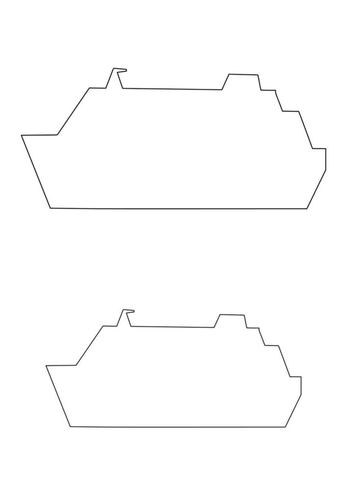 Molde de Navios para Imprimir