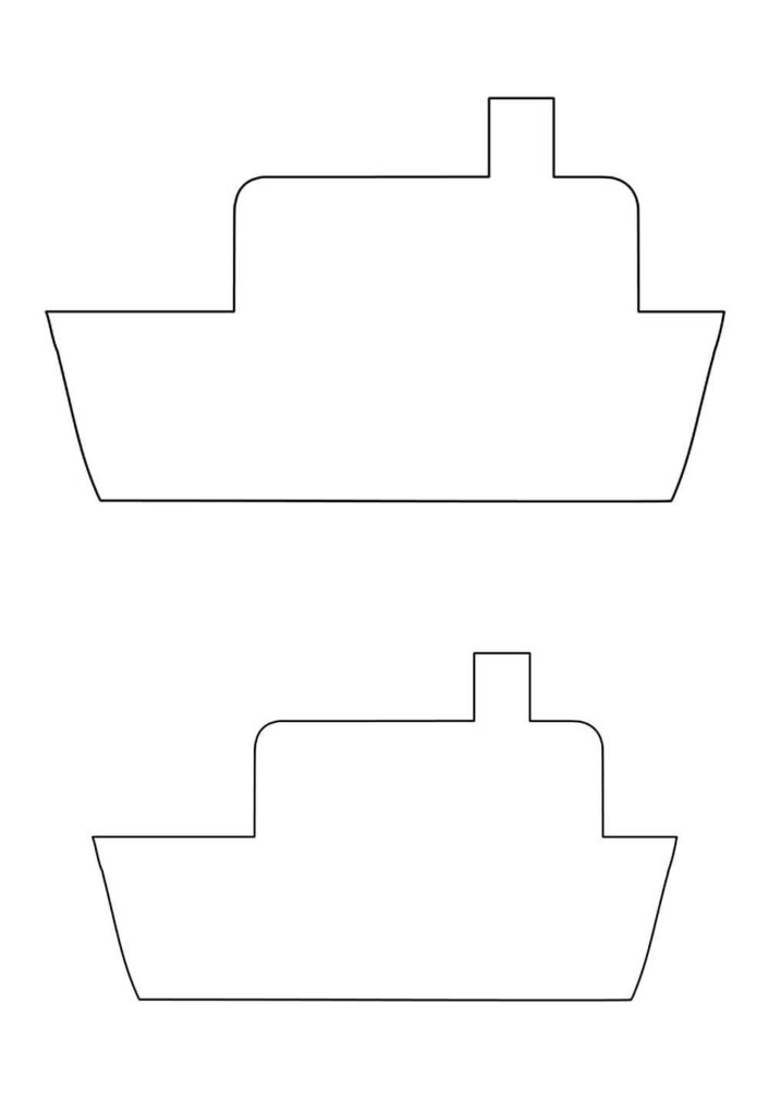 Molde de Navio para Imprimir