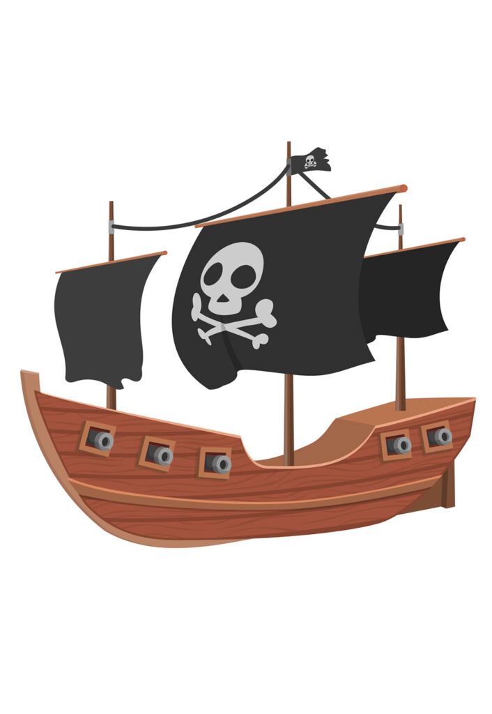 Molde Navio Pirata