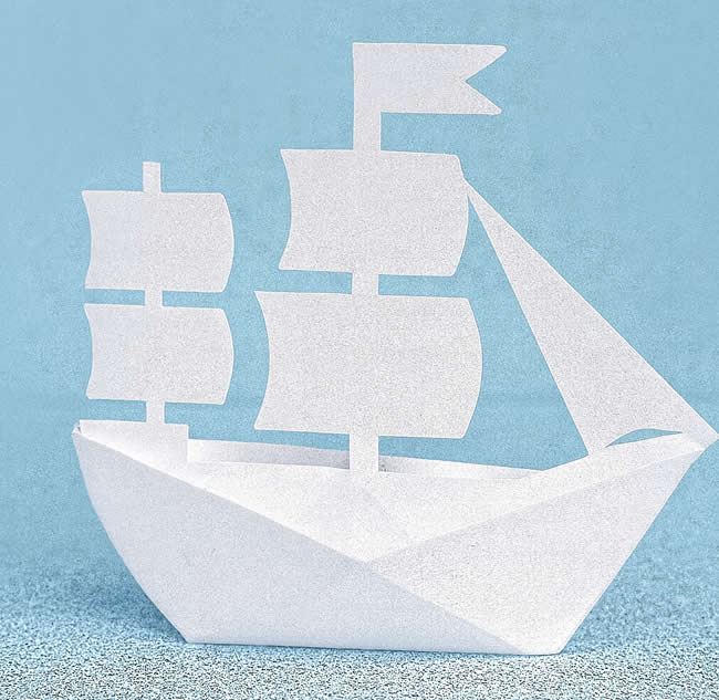Molde de Navio Pirata para Imprimir