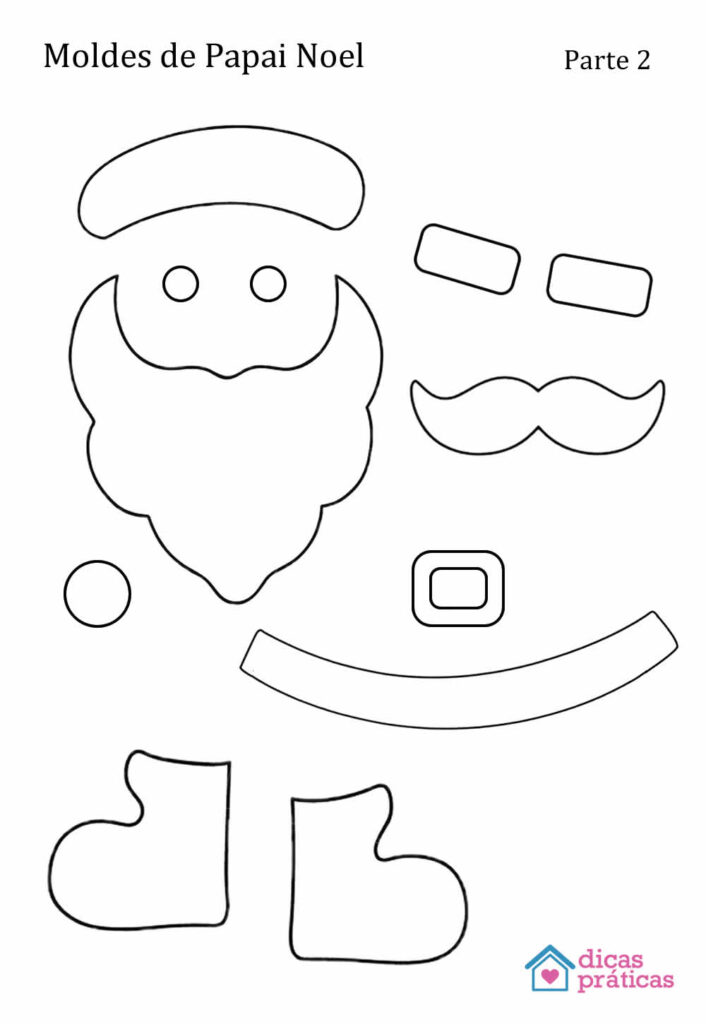 Moldes de Papai Noel