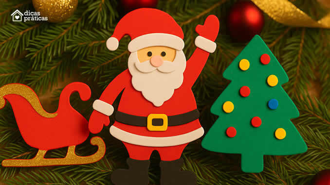 Moldes de EVA para Natal