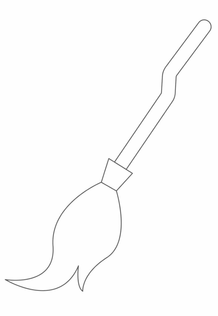 Molde de Vassoura para Imprimir