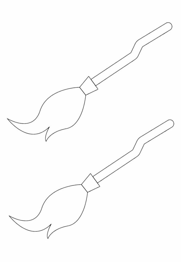 Moldes de Vassoura para Imprimir