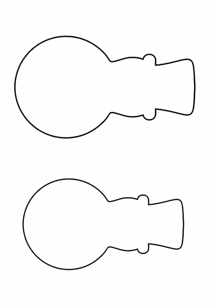 Moldes de Boneco de Neve