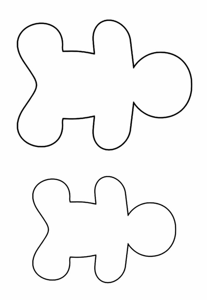Molde de Boneco de Natal