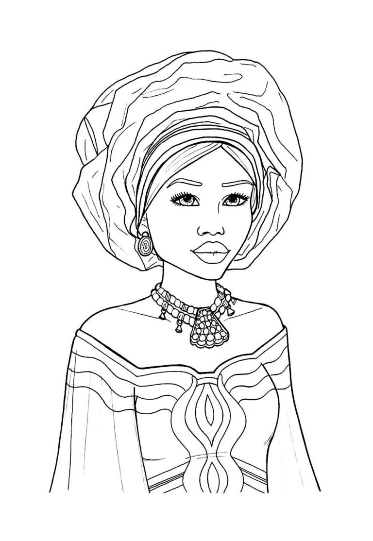 Desenhos de Mulheres Negras para colorir e imprimir - Dicas Práticas