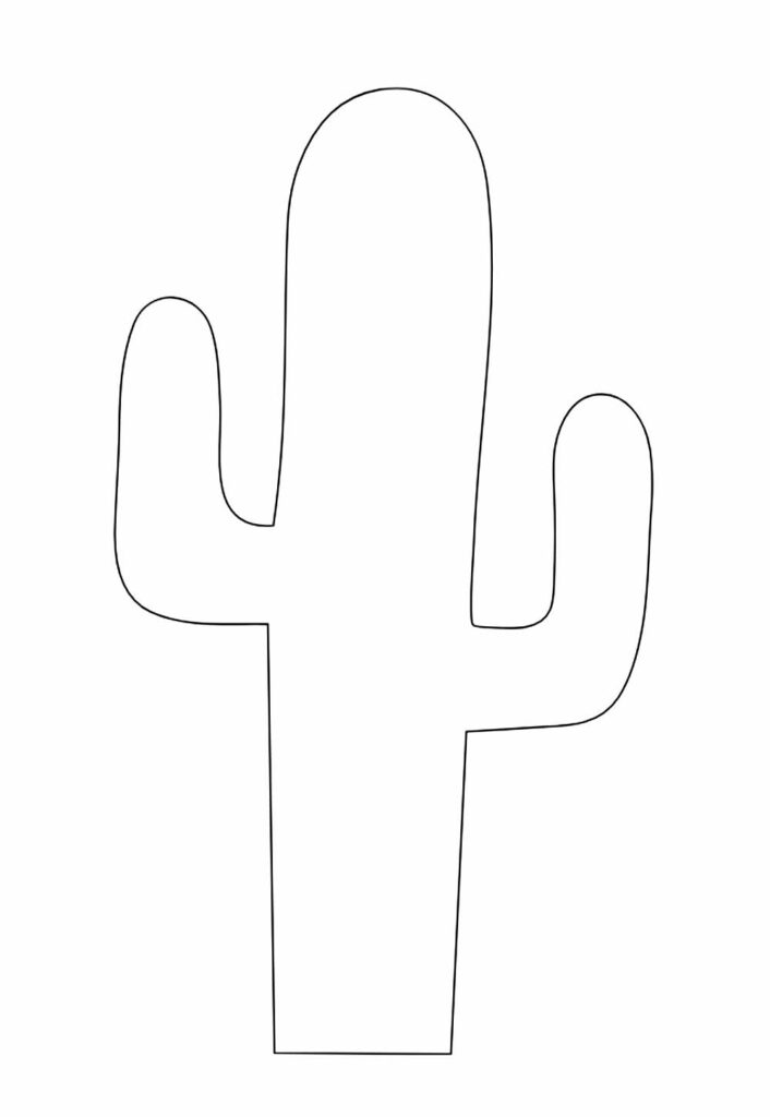 Molde de Cacto para Imprimir