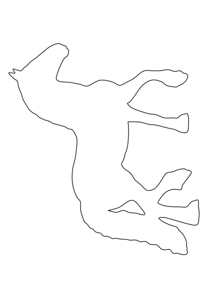 Molde de Cavalo para imprimir
